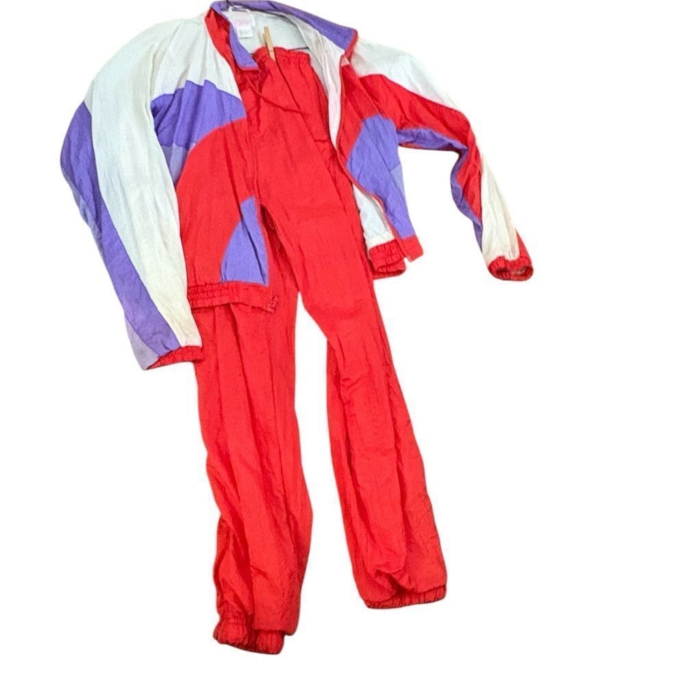 Vintage Original Colorful Women's Jumpsuit Tracksuit 80’s